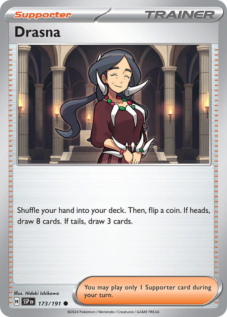 Drasna⁣ - Surging Sparks⁣ (Common)⁣ [173] English / Near Mint / Reverse-Holo Normal