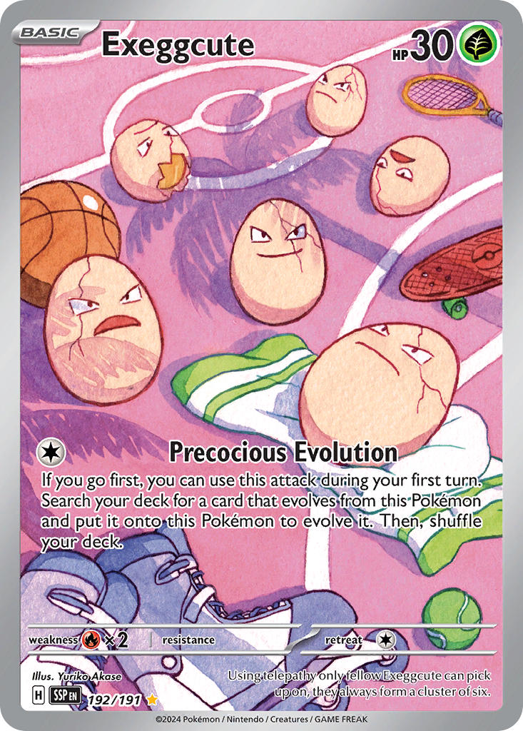 Exeggcute⁣ - Surging Sparks⁣ (Illustration Rare)⁣ [192] English / Near Mint / Normal