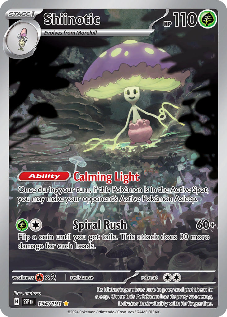 Shiinotic⁣ - Surging Sparks⁣ (Illustration Rare)⁣ [194] English / Near Mint / Normal