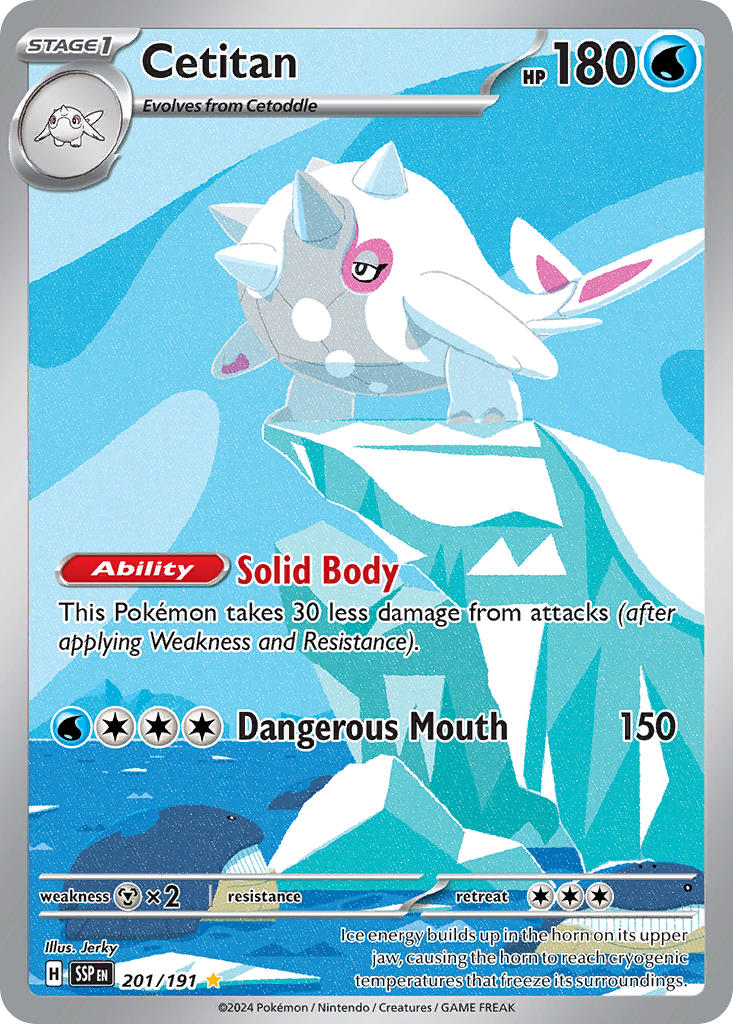 Cetitan⁣ - Surging Sparks⁣ (Illustration Rare)⁣ [201] English / Near Mint / Normal