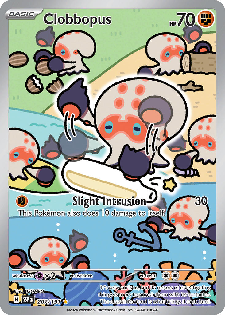 Clobbopus⁣ - Surging Sparks⁣ (Illustration Rare)⁣ [207] English / Near Mint / Normal