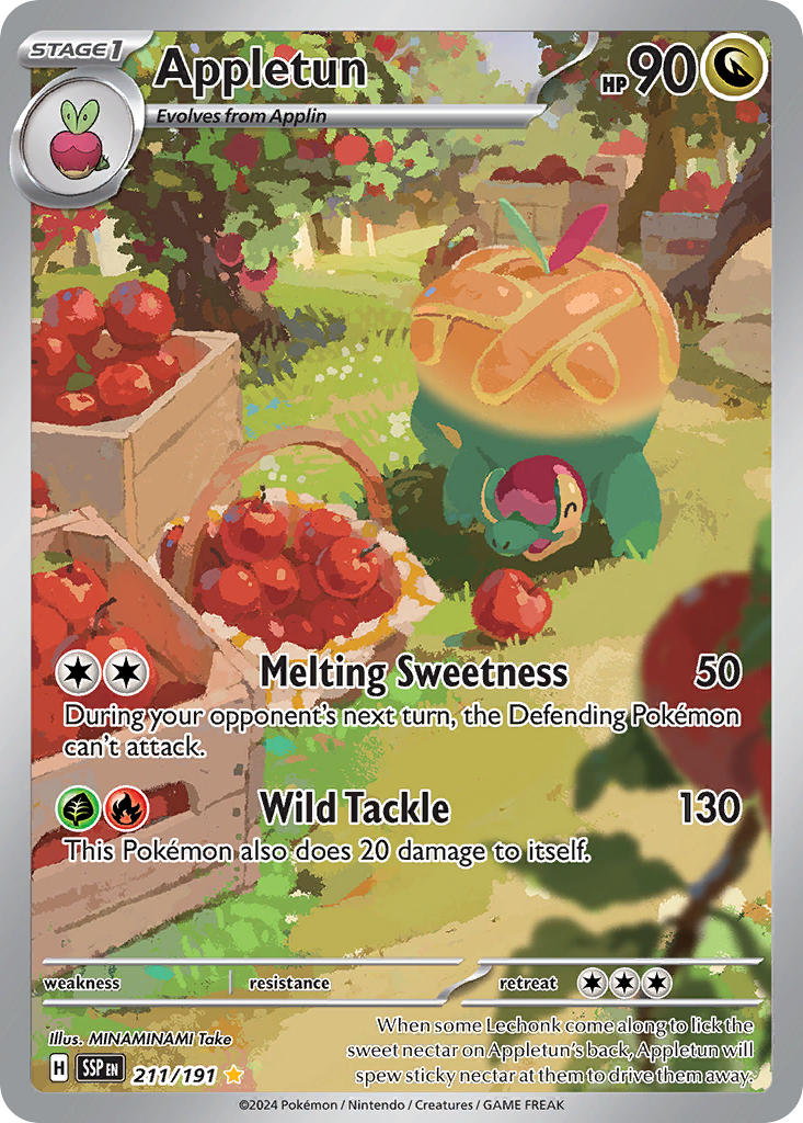 Appletun⁣ - Surging Sparks⁣ (Illustration Rare)⁣ [211] English / Near Mint / Normal