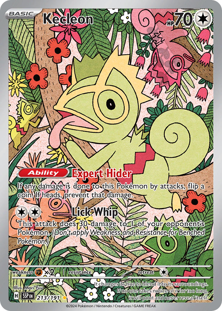 Kecleon⁣ - Surging Sparks⁣ (Illustration Rare)⁣ [213] English / Near Mint / Normal