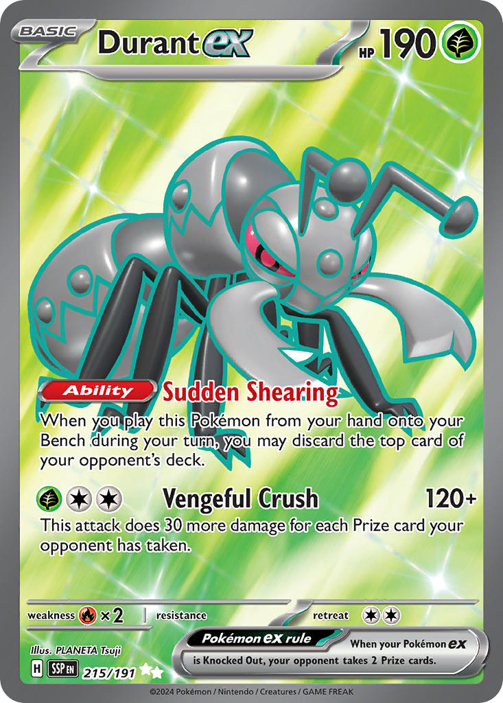 Durant ex⁣ - Surging Sparks⁣ (Ultra Rare)⁣ [215] English / Near Mint / Normal