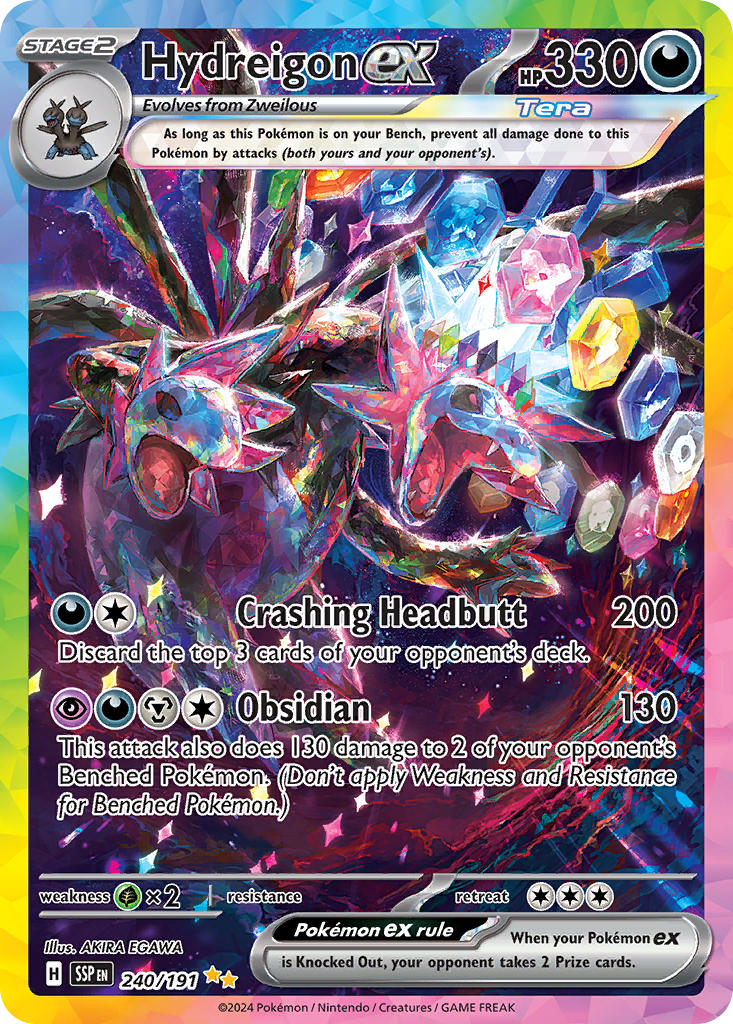 Hydreigon ex⁣ - Surging Sparks⁣ (Special Illustration Rare)⁣ [240] English / Near Mint / Normal