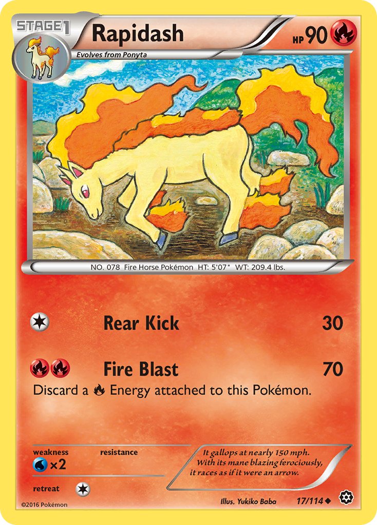 Rapidash - Steam Siege (Uncommon) [STS-17] English / Excellent / Normal
