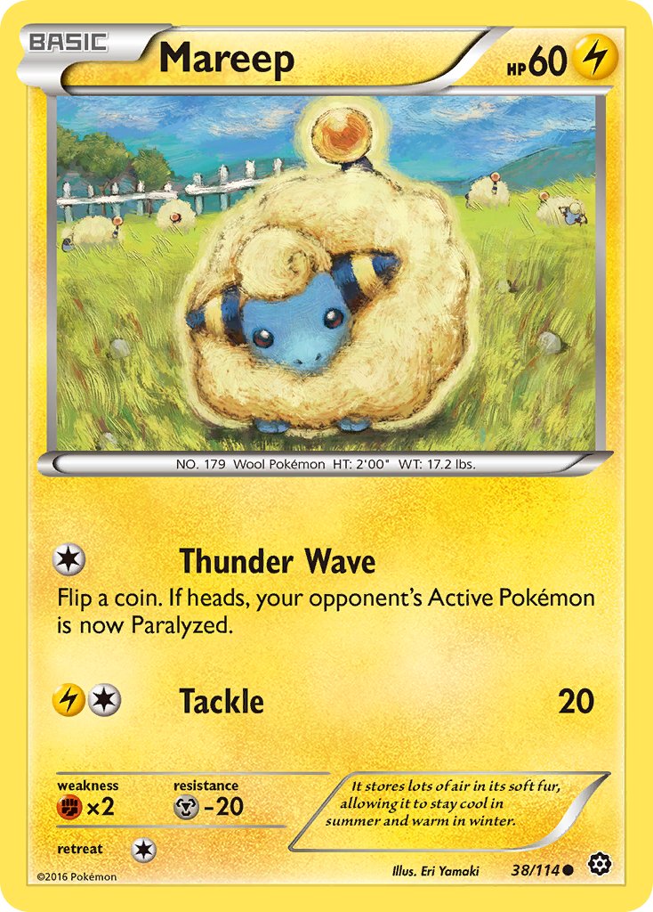 Mareep - Steam Siege (Common) [STS-38] English / Light Played / Normal