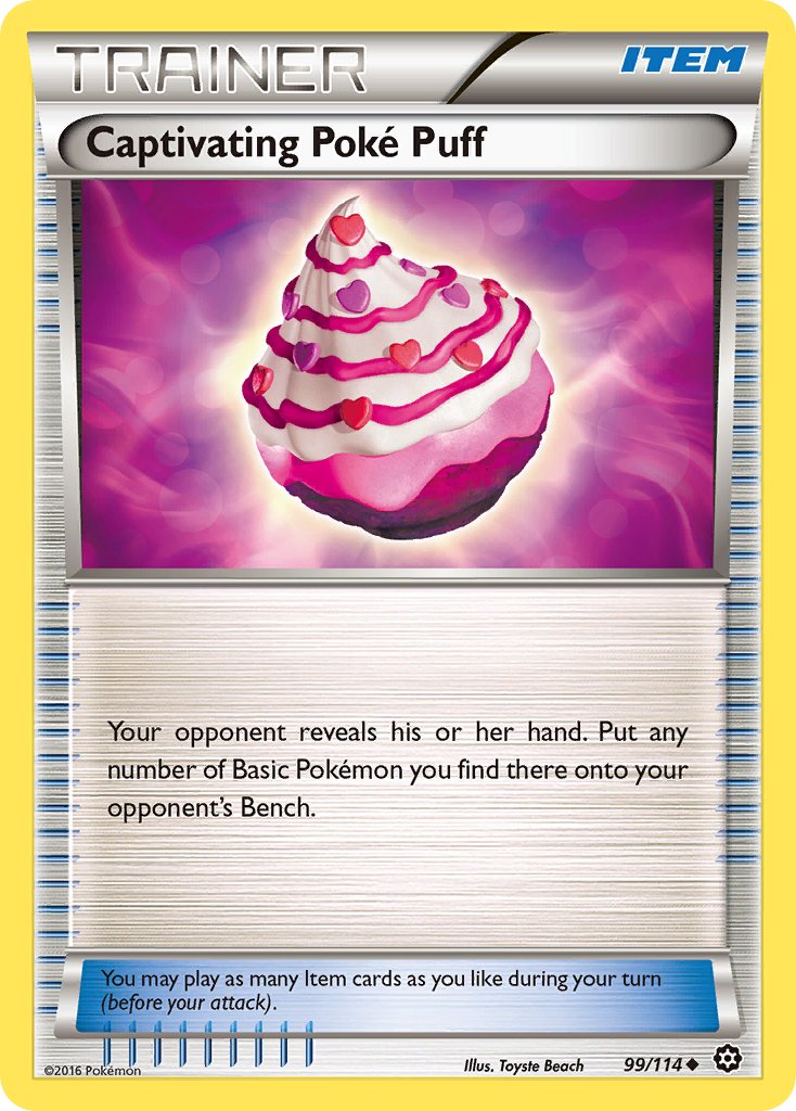 Captivating Poké Puff - Steam Siege (Uncommon) [STS-99] English / Near Mint / Normal