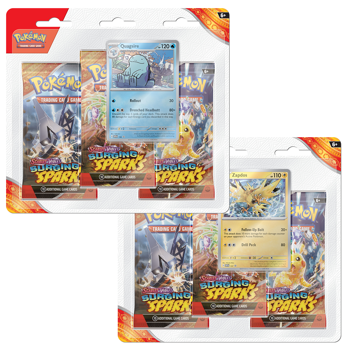 Pokémon TCG: Scarlet & Violet: Surging Sparks - 3-Pack Blister Pack