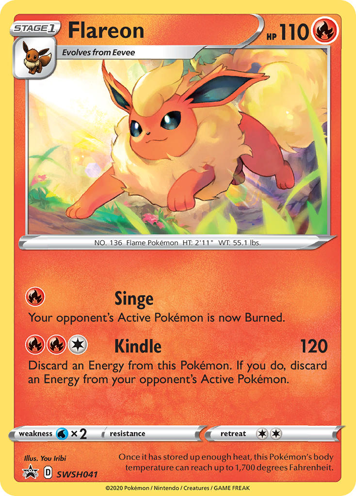 Flareon⁣ - SWSH Black Star Promos⁣ (Promo)⁣ [041] English / Near Mint / Normal