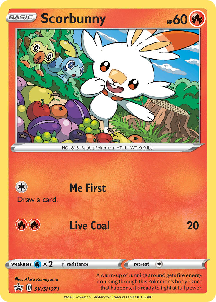 Scorbunny⁣ - SWSH Black Star Promos⁣ (Promo)⁣ [071] English / Near Mint / Normal