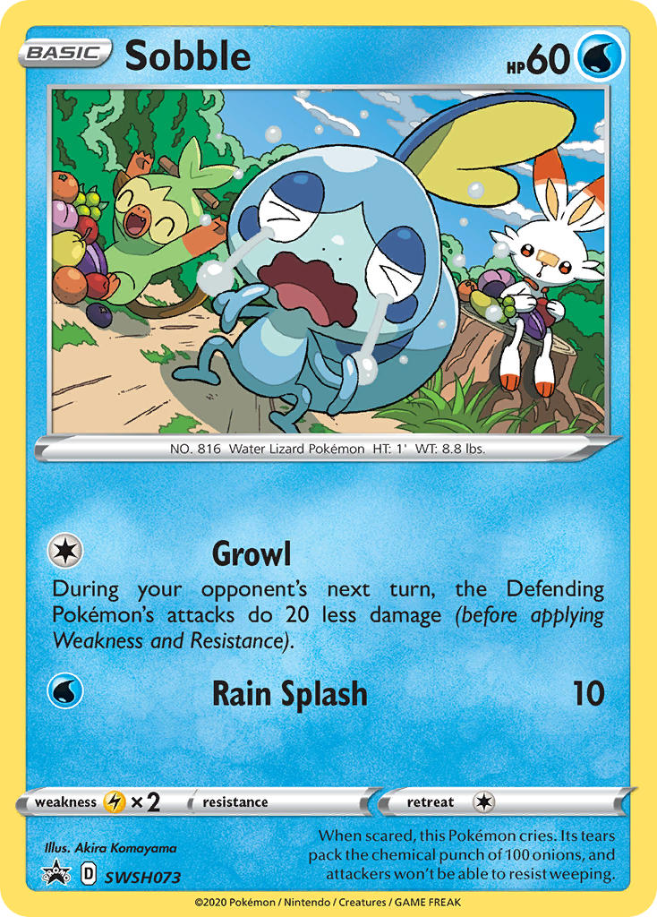 Sobble⁣ - SWSH Black Star Promos⁣ (Promo)⁣ [073] English / Near Mint / Normal