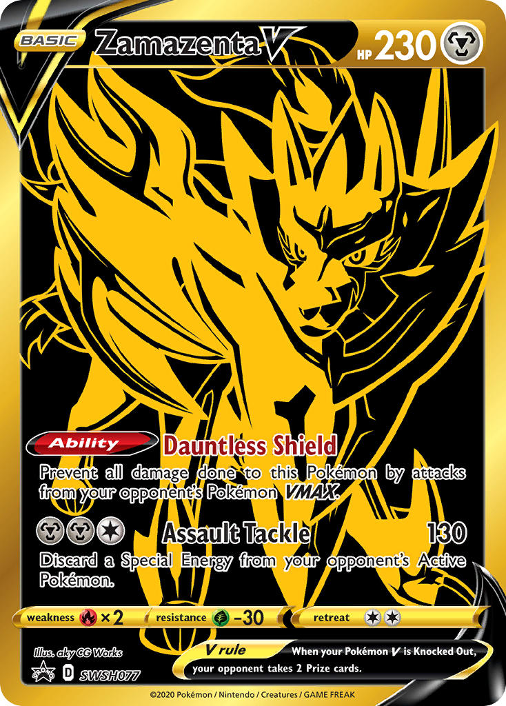 Zamazenta V - SWSH Black Star Promos (Promo) [SWSH-077] English / Near Mint / Normal