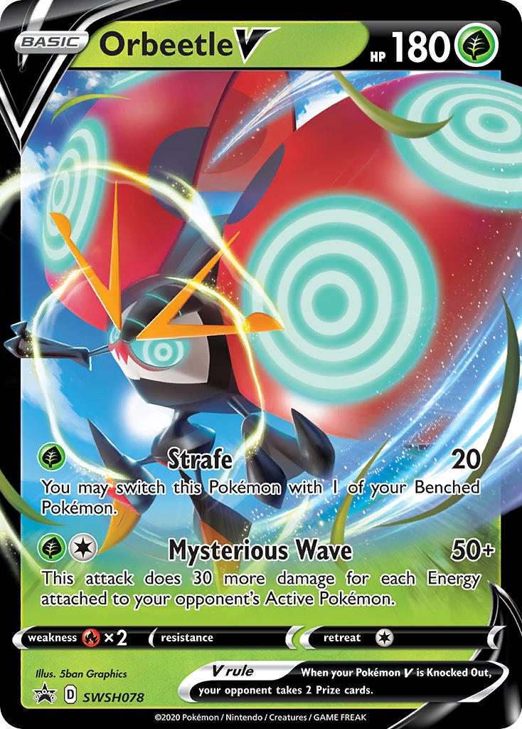 Orbeetle V⁣ - SWSH Black Star Promos⁣ (Promo)⁣ [078] English / Near Mint / Normal