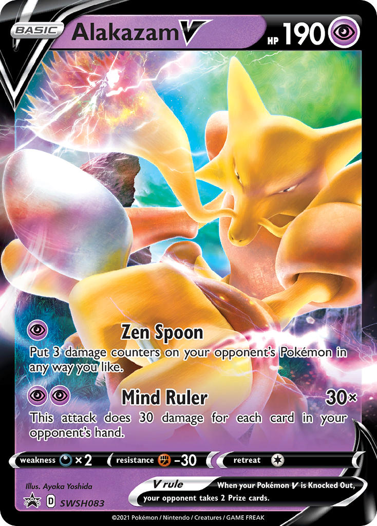 Alakazam V⁣ - SWSH Black Star Promos⁣ (Promo)⁣ [083] English / Near Mint / Normal