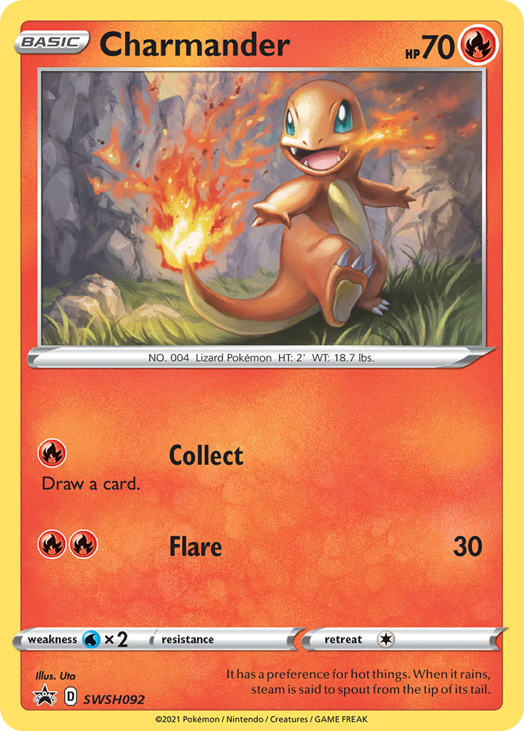 Charmander⁣ - SWSH Black Star Promos⁣ (Promo)⁣ [092] English / Good / Normal