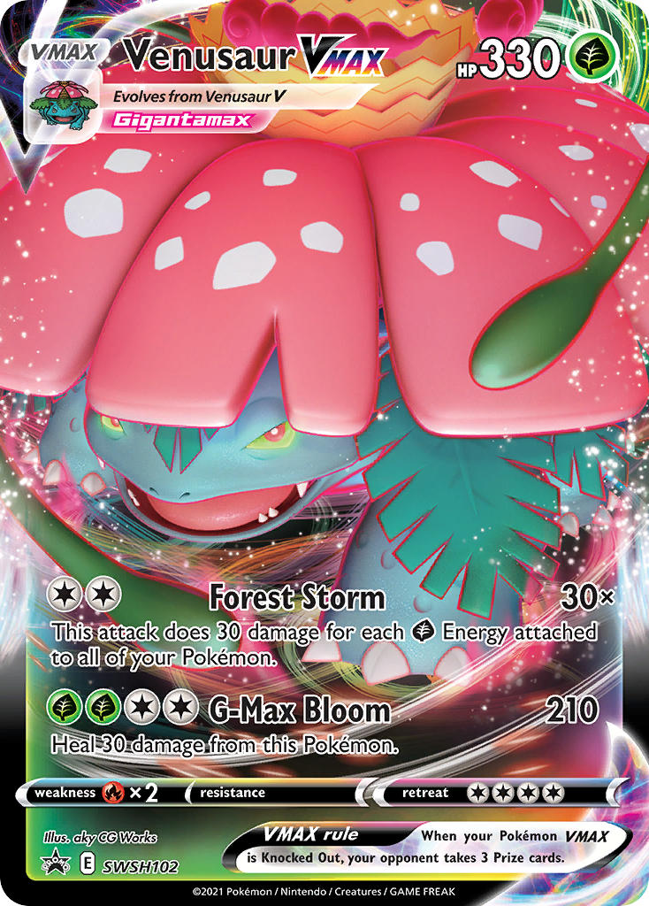 Venusaur VMAX⁣ - SWSH Black Star Promos⁣ (Promo)⁣ [102] English / Good / Normal