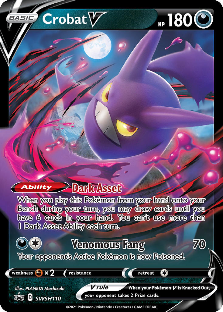 Crobat V⁣ - SWSH Black Star Promos⁣ (Promo)⁣ [110] English / Near Mint / Normal