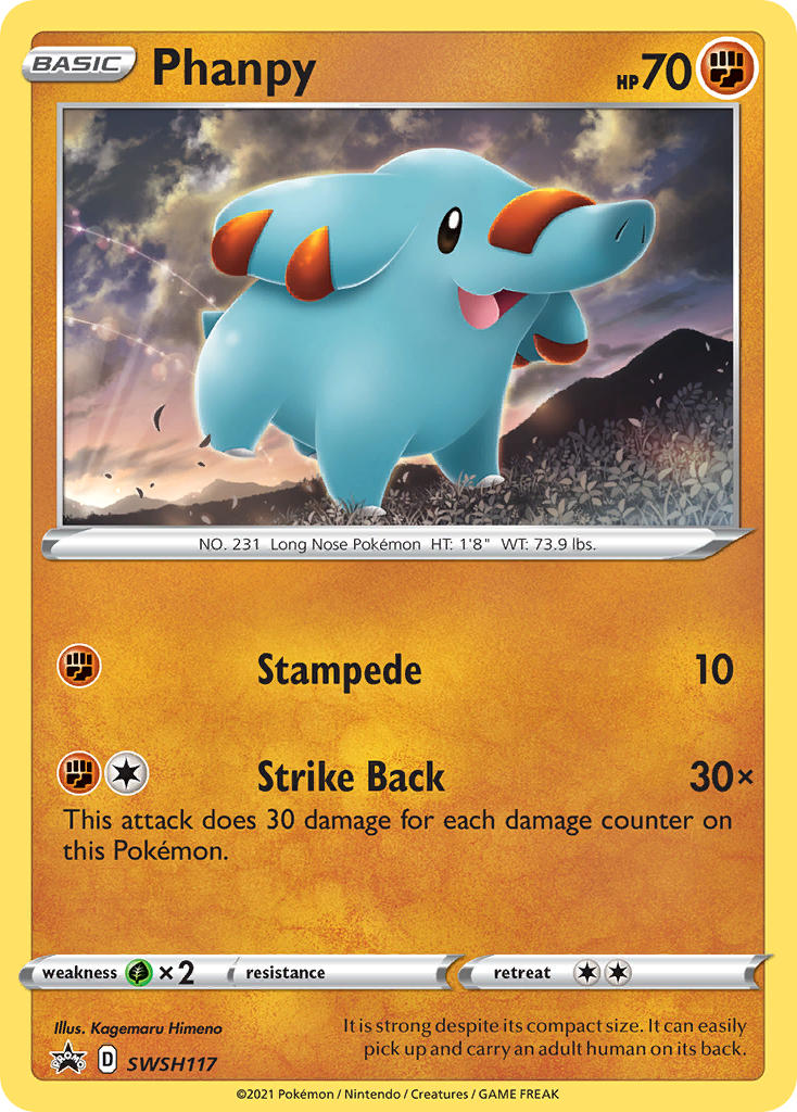 Phanpy - SWSH Black Star Promos (Promo) [SWSH-117] English / Near Mint / Normal