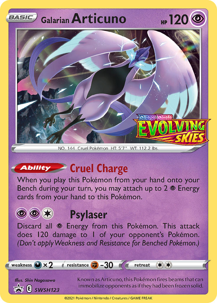 Galarian Articuno⁣ - SWSH Black Star Promos⁣ (Promo)⁣ [123] English / Near Mint / Normal