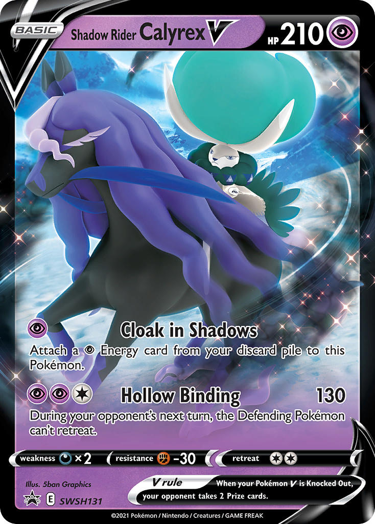 Shadow Rider Calyrex V⁣ - SWSH Black Star Promos⁣ (Promo)⁣ [131] English / Near Mint / Normal