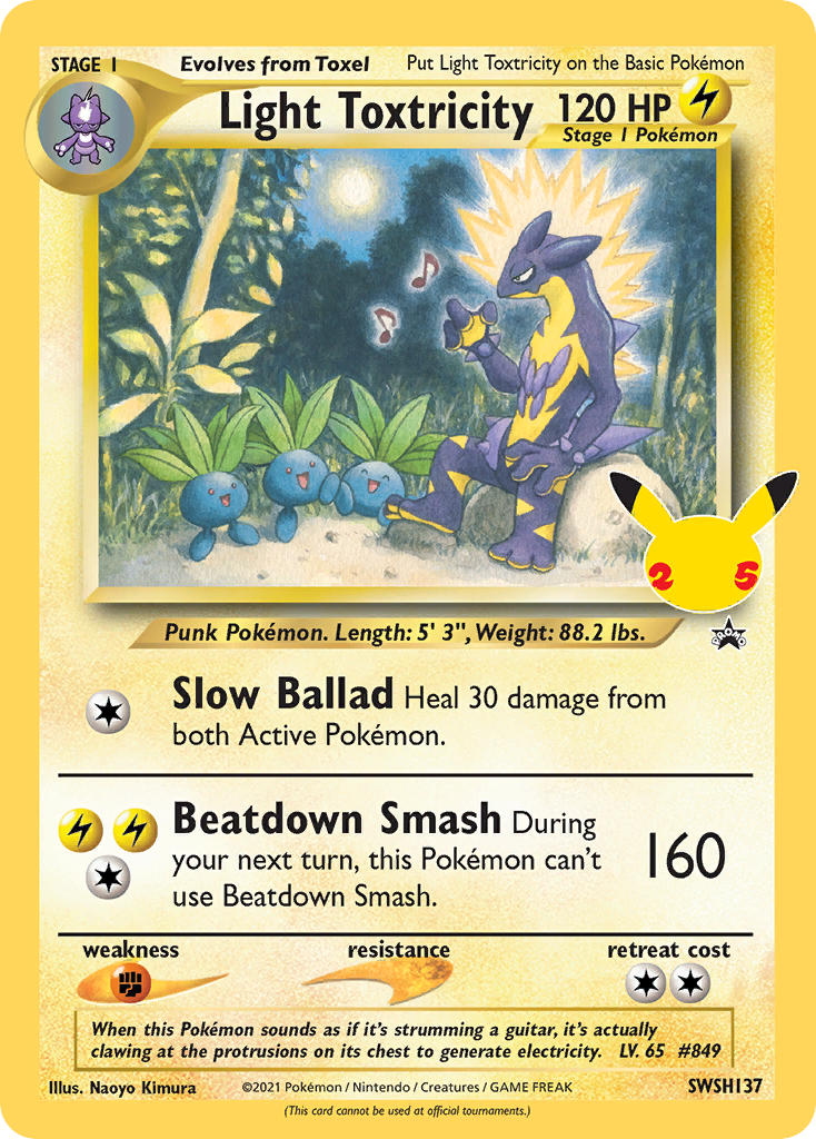 Light Toxtricity⁣ - SWSH Black Star Promos⁣ (Promo)⁣ [137] English / Good / Normal