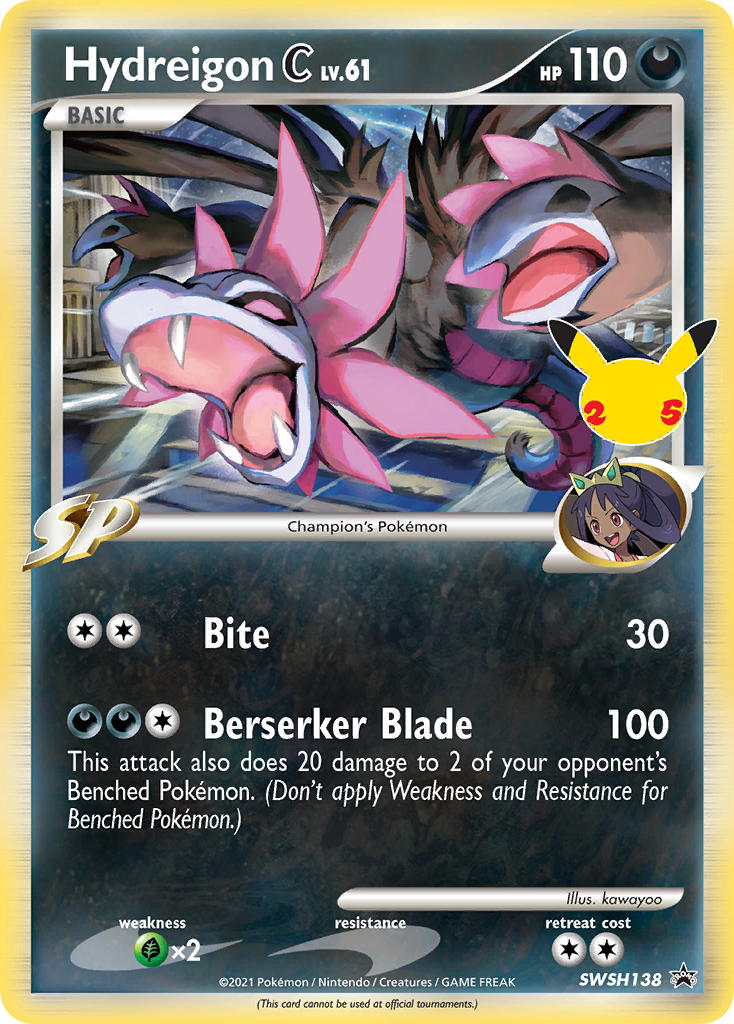 Hydreigon [C] Lv.61⁣ - SWSH Black Star Promos⁣ (Promo)⁣ [138] English / Near Mint / Normal