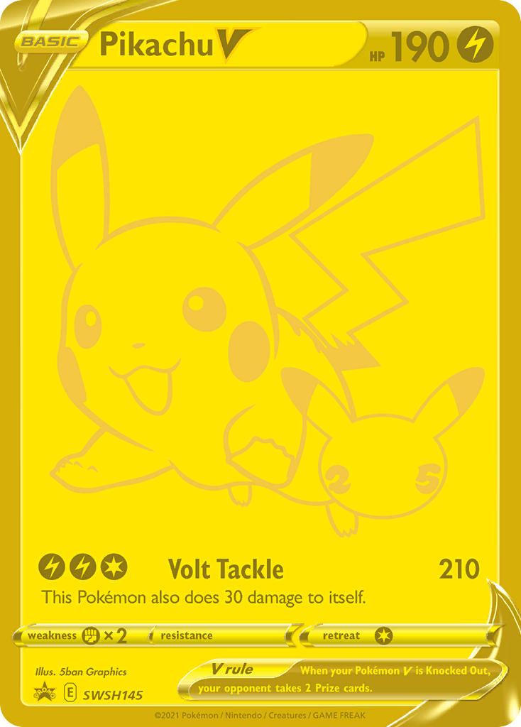 Pikachu V⁣ - SWSH Black Star Promos⁣ (Promo)⁣ [145] English / Near Mint / Normal