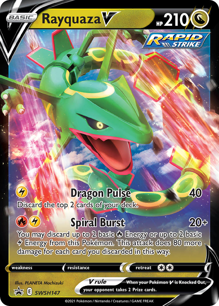 Rayquaza V⁣ - SWSH Black Star Promos⁣ (Promo)⁣ [147] English / Near Mint / Normal
