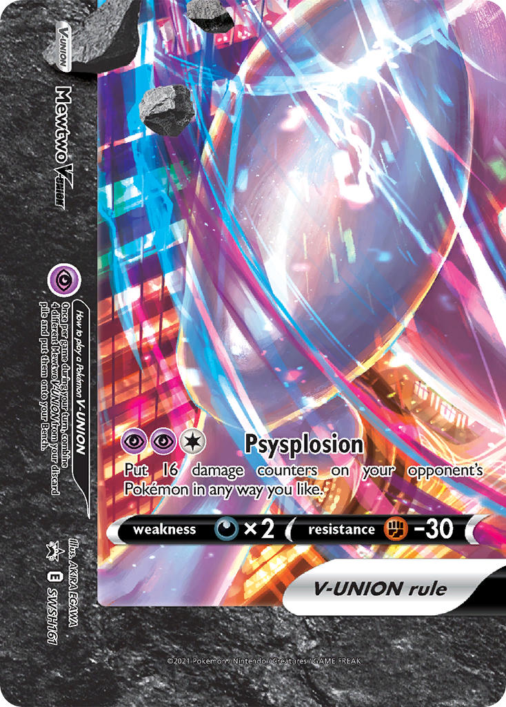 Mewtwo V-UNION - SWSH Black Star Promos (Promo) [SWSH-161] English / Near Mint / Normal