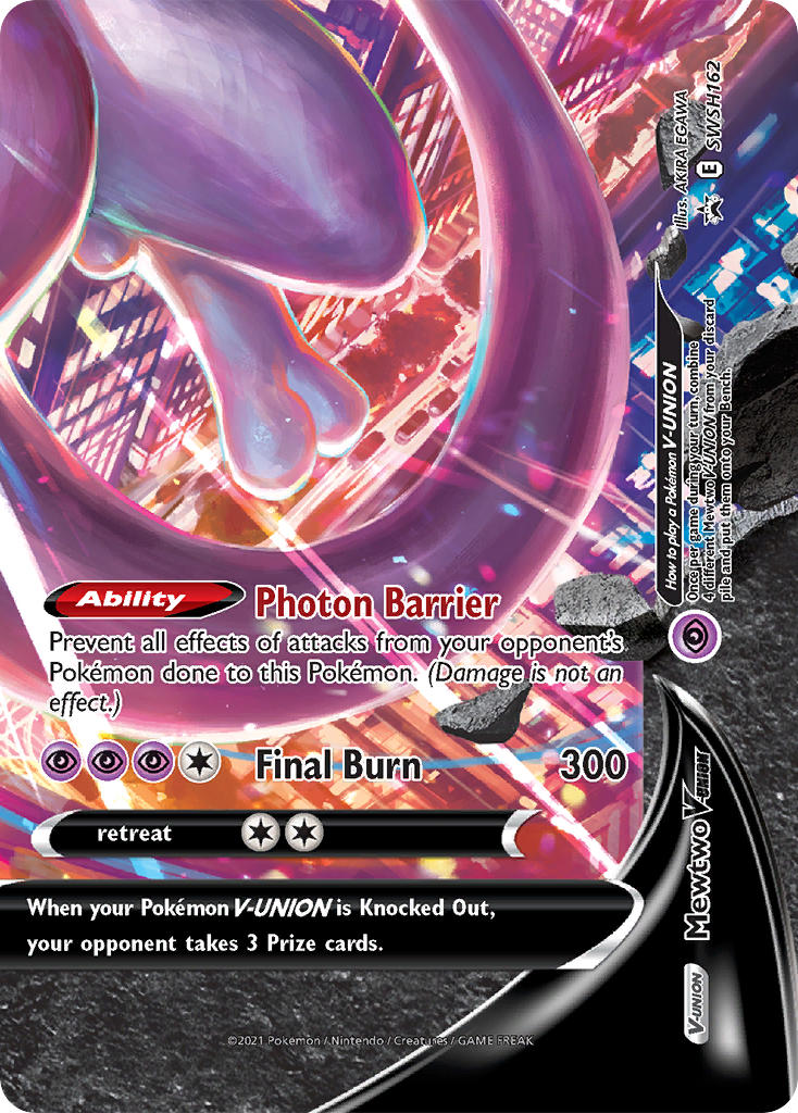 Mewtwo V-UNION - SWSH Black Star Promos (Promo) [SWSH-162] English / Near Mint / Normal