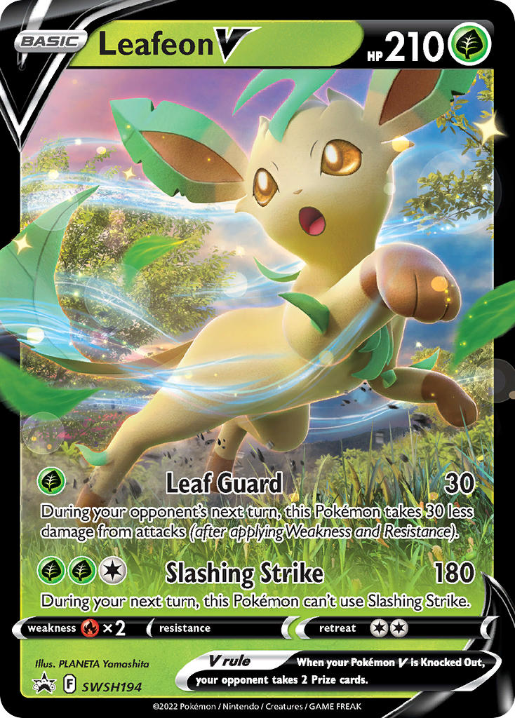Leafeon V - SWSH Black Star Promos (Promo) [SWSH-194] English / Near Mint / Normal