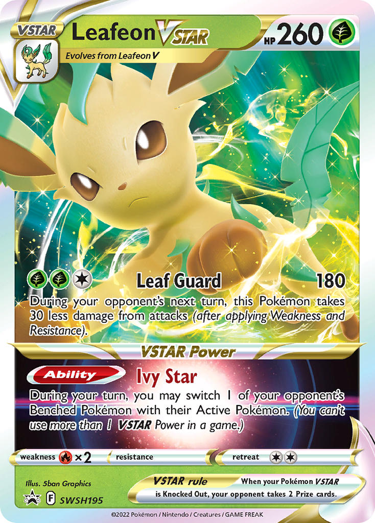 Leafeon VSTAR - SWSH Black Star Promos (Promo) [SWSH-195] English / Near Mint / Normal