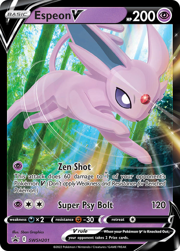 Espeon V⁣ - SWSH Black Star Promos⁣ (Promo)⁣ [201] English / Near Mint / Normal