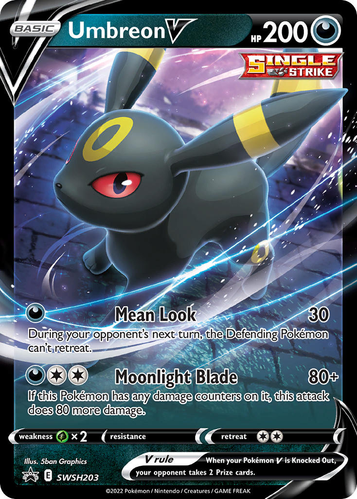 Umbreon V⁣ - SWSH Black Star Promos⁣ (Promo)⁣ [203] English / Near Mint / Normal
