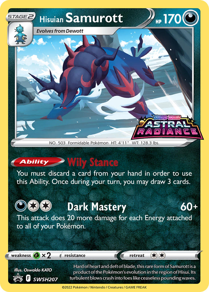 Hisuian Samurott⁣ - SWSH Black Star Promos⁣ (Promo)⁣ [207] English / Near Mint / Normal