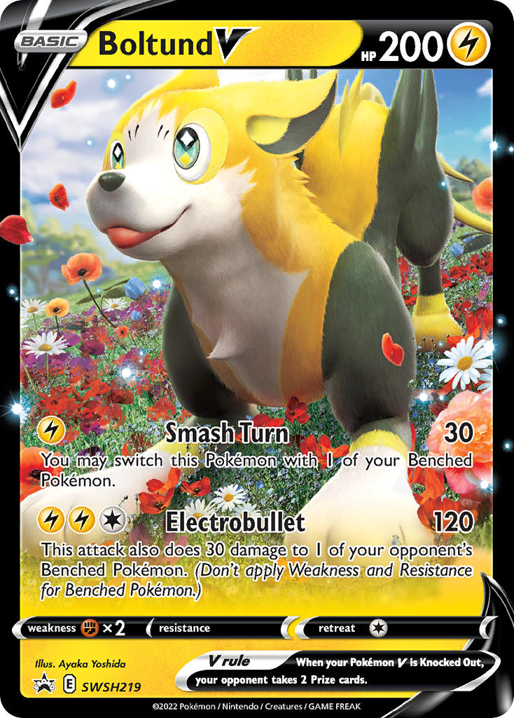 Boltund V⁣ - SWSH Black Star Promos⁣ (Promo)⁣ [219] English / Excellent / Normal