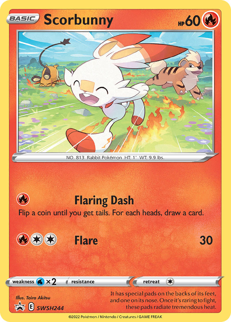 Scorbunny⁣ - SWSH Black Star Promos⁣ (Promo)⁣ [244]