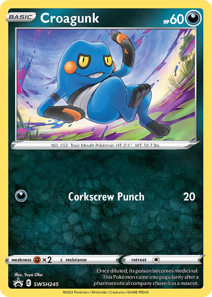 Croagunk⁣ - SWSH Black Star Promos⁣ (Promo)⁣ [245] English / Near Mint / Normal