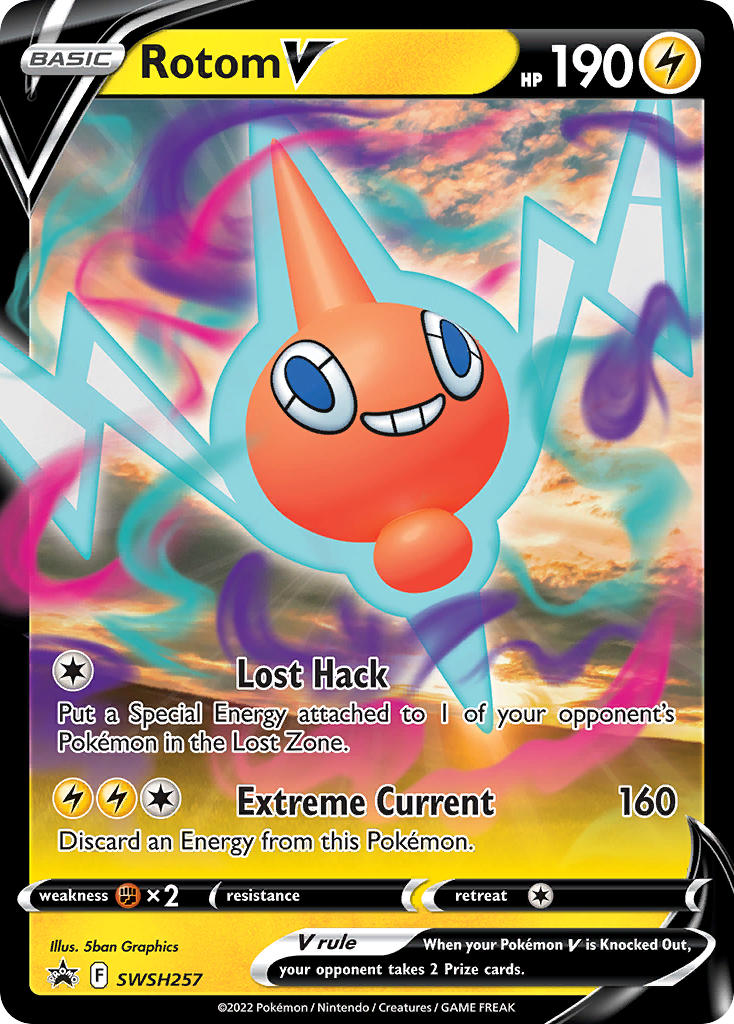 Rotom V⁣ - SWSH Black Star Promos⁣ (Promo)⁣ [257] English / Near Mint / Normal