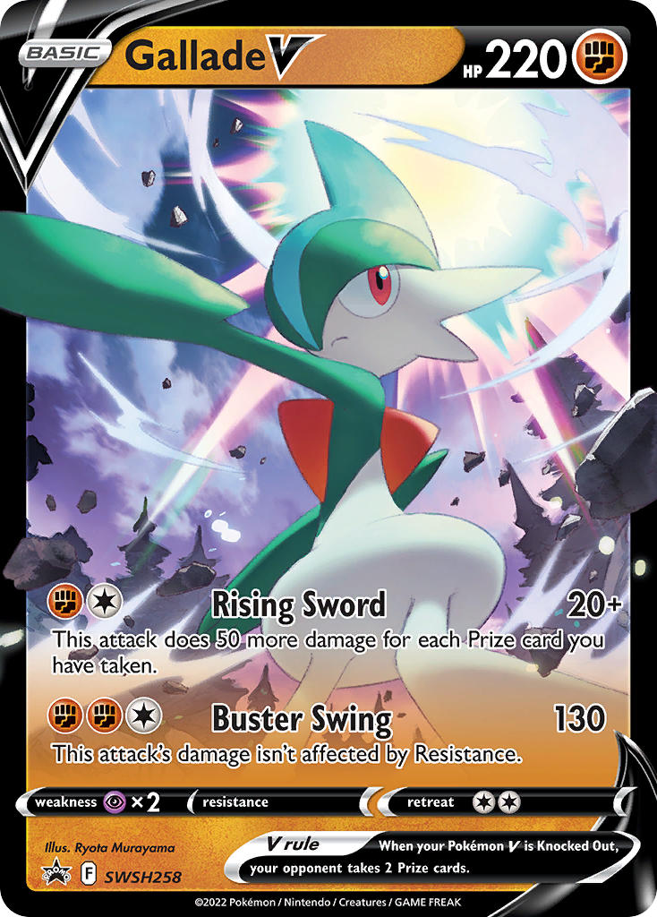 Gallade V⁣ - SWSH Black Star Promos⁣ (Promo)⁣ [258] English / Near Mint / Normal
