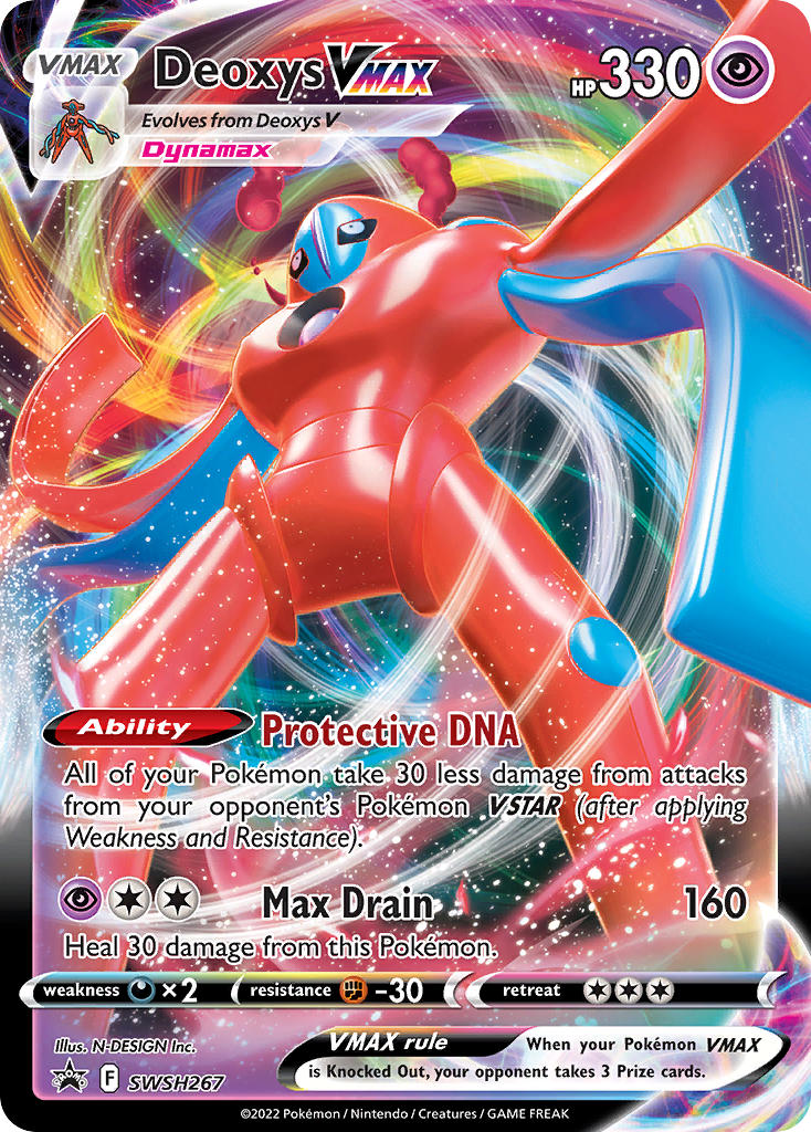 Deoxys VMAX⁣ - SWSH Black Star Promos⁣ (Promo)⁣ [267] English / Excellent / Normal