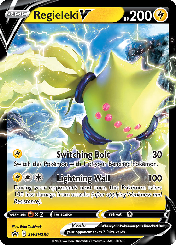 Regieleki V⁣ - SWSH Black Star Promos⁣ (Promo)⁣ [280] English / Near Mint / Normal