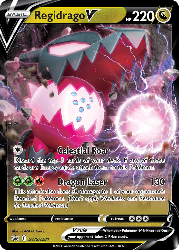 Regidrago V⁣ - SWSH Black Star Promos⁣ (Promo)⁣ [281] English / Excellent / Normal