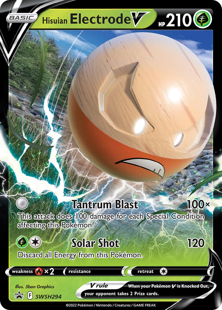 Hisuian Electrode V⁣ - SWSH Black Star Promos⁣ (Promo)⁣ [294] English / Near Mint / Normal