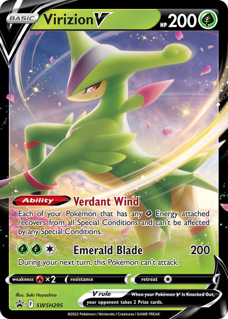 Virizion V⁣ - SWSH Black Star Promos⁣ (Promo)⁣ [295] English / Near Mint / Normal