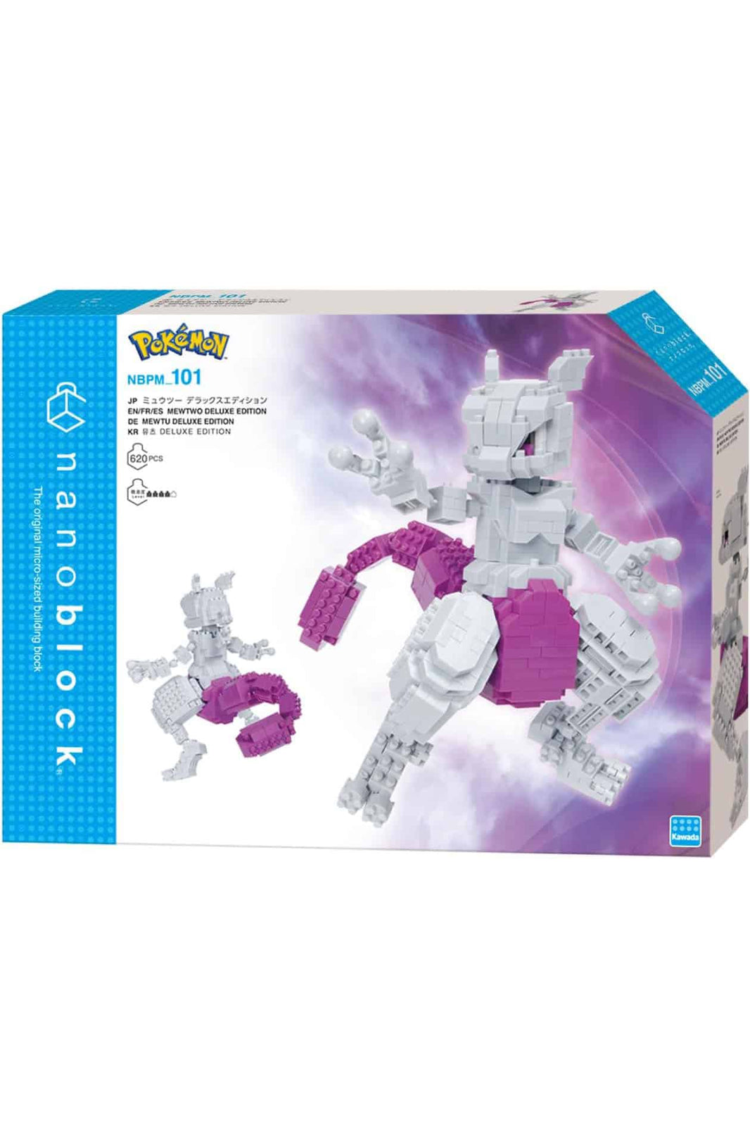 Nanoblock: Pokémon - Mewtwo Deluxe Advanced Series Legetøj