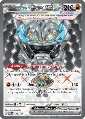 Cornerstone Mask Ogerpon ex - Full Art - 199/167