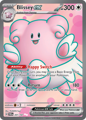 Blissey ex - Full Art - 201/167