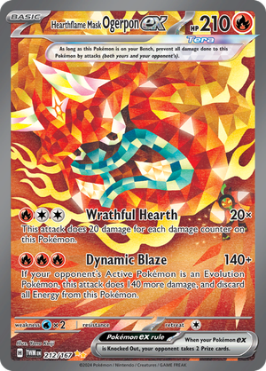 Hearthflame Mask Ogerpon ex - Special Art Rare - 212/167